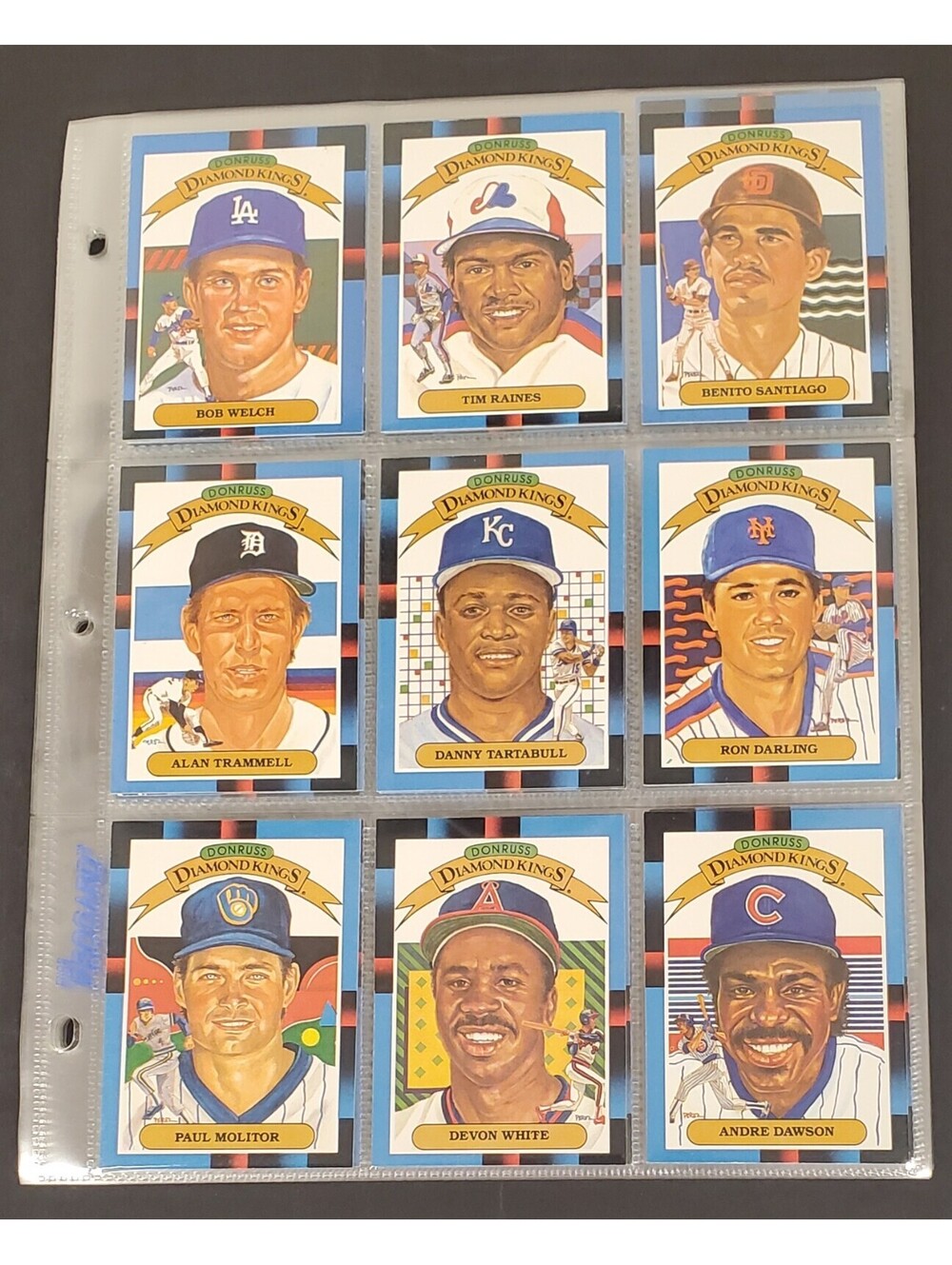 1988 Donruss Diamond Kings Baseball Card Collection in Protective Sleeves VG 75x